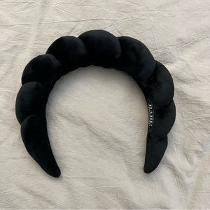 *SOLD* Black Puffy Spa Headband